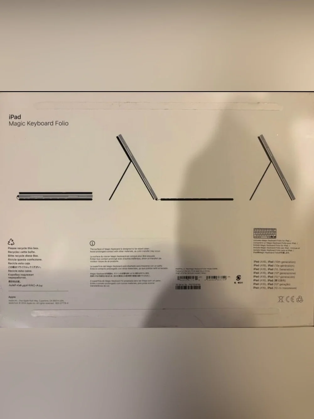 Apple Magic Keyboard Folio (for iPad A16 and 10th Gen)
